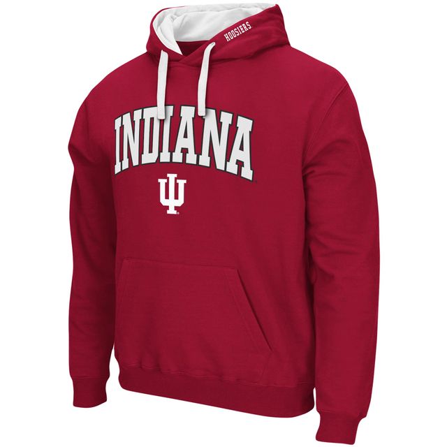 Sweat à capuche Colosseum Crimson Indiana Hoosiers Big & Tall Arch Logo 2.0 pour homme