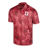 Men's Colosseum Crimson Indiana Hoosiers Big & Tall Palms Polo