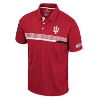 Men's Colosseum  Crimson Indiana Hoosiers No Problemo Polo