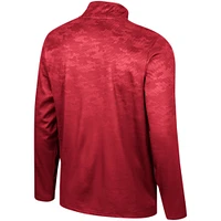 Men's Colosseum  Crimson Indiana Hoosiers The Machine Half-Zip Jacket