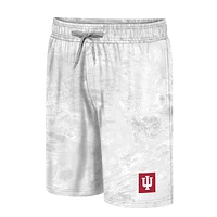 Men's Colosseum White Indiana Hoosiers Realtree Aspect Ohana Swim Shorts