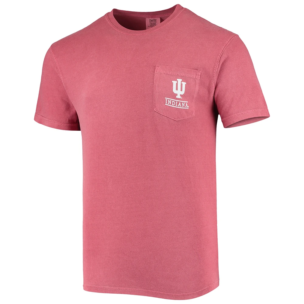 Men's Crimson Indiana Hoosiers Circle Campus Scene T-Shirt