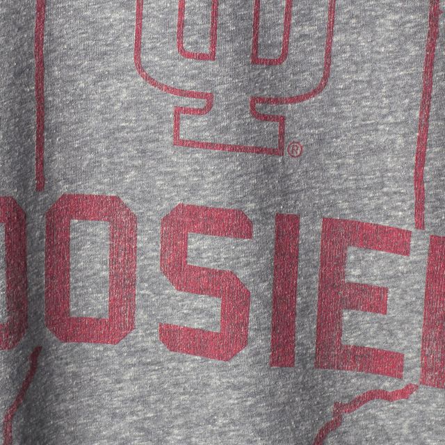T-shirt à trois mélanges Original Retro Brand gris Indiana Hoosiers Big & Tall pour homme