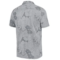 Men's Tommy Bahama Gray Indiana Hoosiers Miramar Blooms Polo
