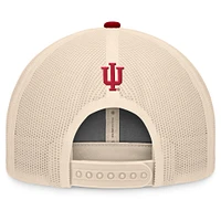 Men's Top of the World Crimson/Natural Indiana Hoosiers Bennett Trucker Adjustable Hat