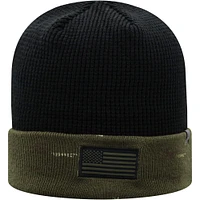 Top of the World Olive/Black Indiana Hoosiers OHT Military Appreciation Skully Cuffed Knit Hat