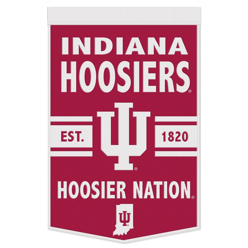 WinCraft Indiana Hoosiers Bannière à slogan 24" x 38"