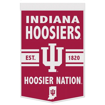 WinCraft Indiana Hoosiers Bannière à slogan 24" x 38"