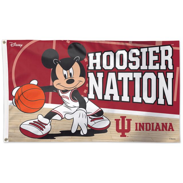 WinCraft Indiana Hoosiers Drapeau unilatéral Disney 3 pi x 5 pi
