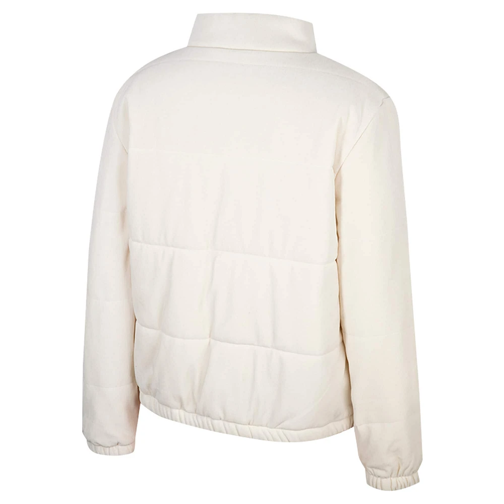 Veste matelassée entièrement zippée pour femme Colosseum Cream Indiana Hoosiers So Hot Right Now