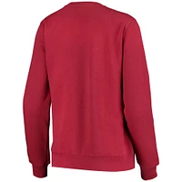 Women's Colosseum Crimson Indiana Hoosiers Campanile Pullover Sweatshirt