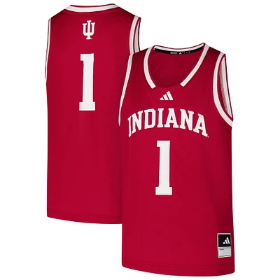 Maillot Swingman adidas #1 Crimson Indiana Hoosiers pour jeunes