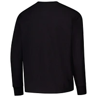 T-shirt à manches longues avec logo en relief noir des Indiana Hoosiers, champion jeunes