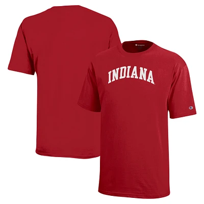 T-shirt Arch de l'équipe des Indiana Hoosiers du champion jeunes, cramoisi