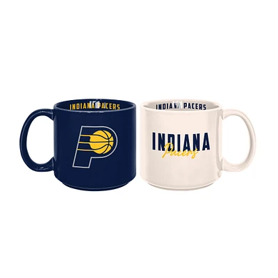Lot de 2 tasses empilables de 15 oz des Indiana Pacers