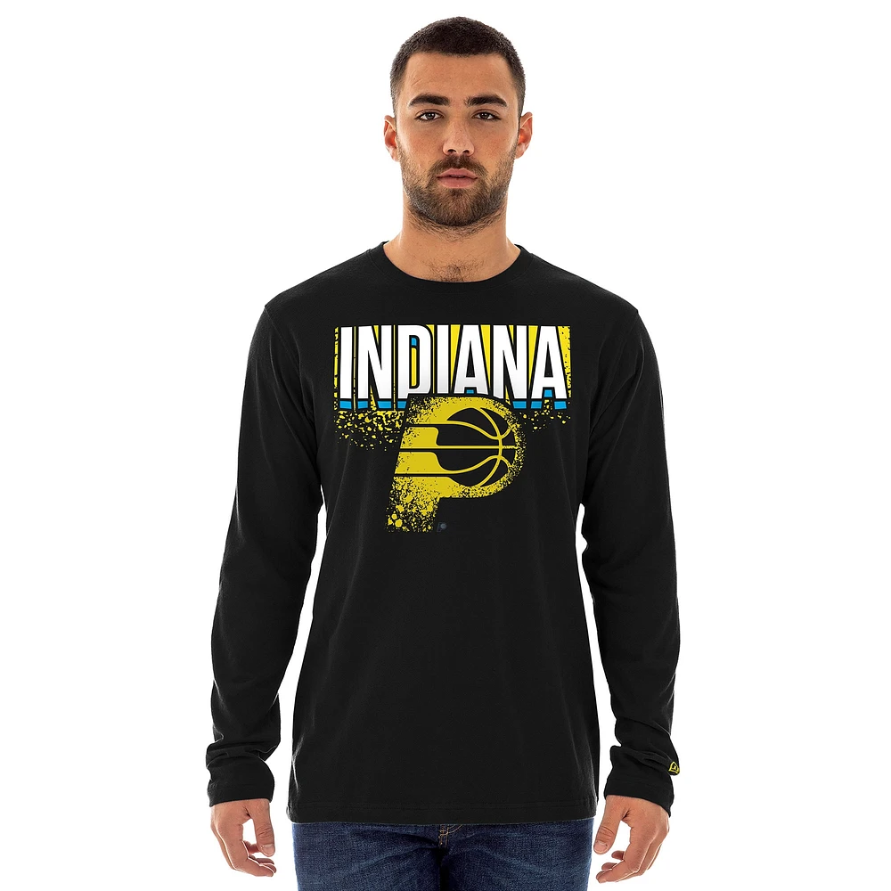Men's New Era  Black Indiana Pacers 2024/25 City Edition Long Sleeve T-Shirt
