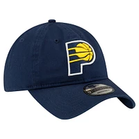 Men's New Era Navy Indiana Pacers Team 2.0 9TWENTY Adjustable Hat