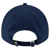 Men's New Era Navy Indiana Pacers Team 2.0 9TWENTY Adjustable Hat