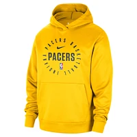 Men's Nike Gold Indiana Pacers 2024/25 Spotlight On-Court Practice Performance Pullover Hoodie