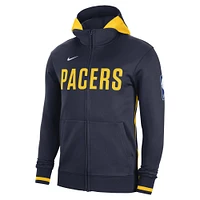 Men's Nike Navy Indiana Pacers Authentic Showtime Performance Full-Zip Hoodie