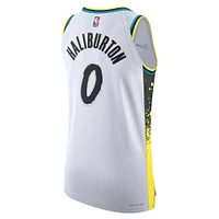 Men's Nike Tyrese Haliburton White Indiana Pacers 2024/25 Authentic Player Jersey - City Edition