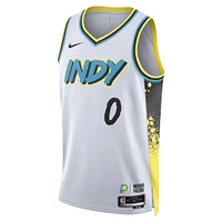 Unisex Nike Tyrese Haliburton White Indiana Pacers 2024/25 Swingman Player Jersey - City Edition