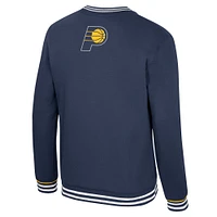 Unisex Stadium Essentials Navy Indiana Pacers Half-Time 2 Pullover Sweatshirt