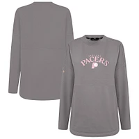 Women's Levelwear  Gray Indiana Pacers Mother's Day Beaudry Arched Pullover Sweatshirt