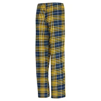 Women's Concepts Sport  Navy/Gold Indiana Pacers Vector T-Shirt & Flannel Pants Sleep Set