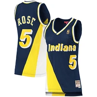 Maillot Swingman Mitchell & Ness Jalen Rose marine Indiana Pacers 1996/97 Hardwood Classics pour femme