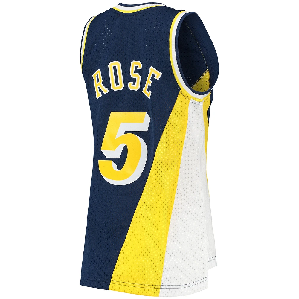 Maillot Swingman Mitchell & Ness Jalen Rose marine Indiana Pacers 1996/97 Hardwood Classics pour femme