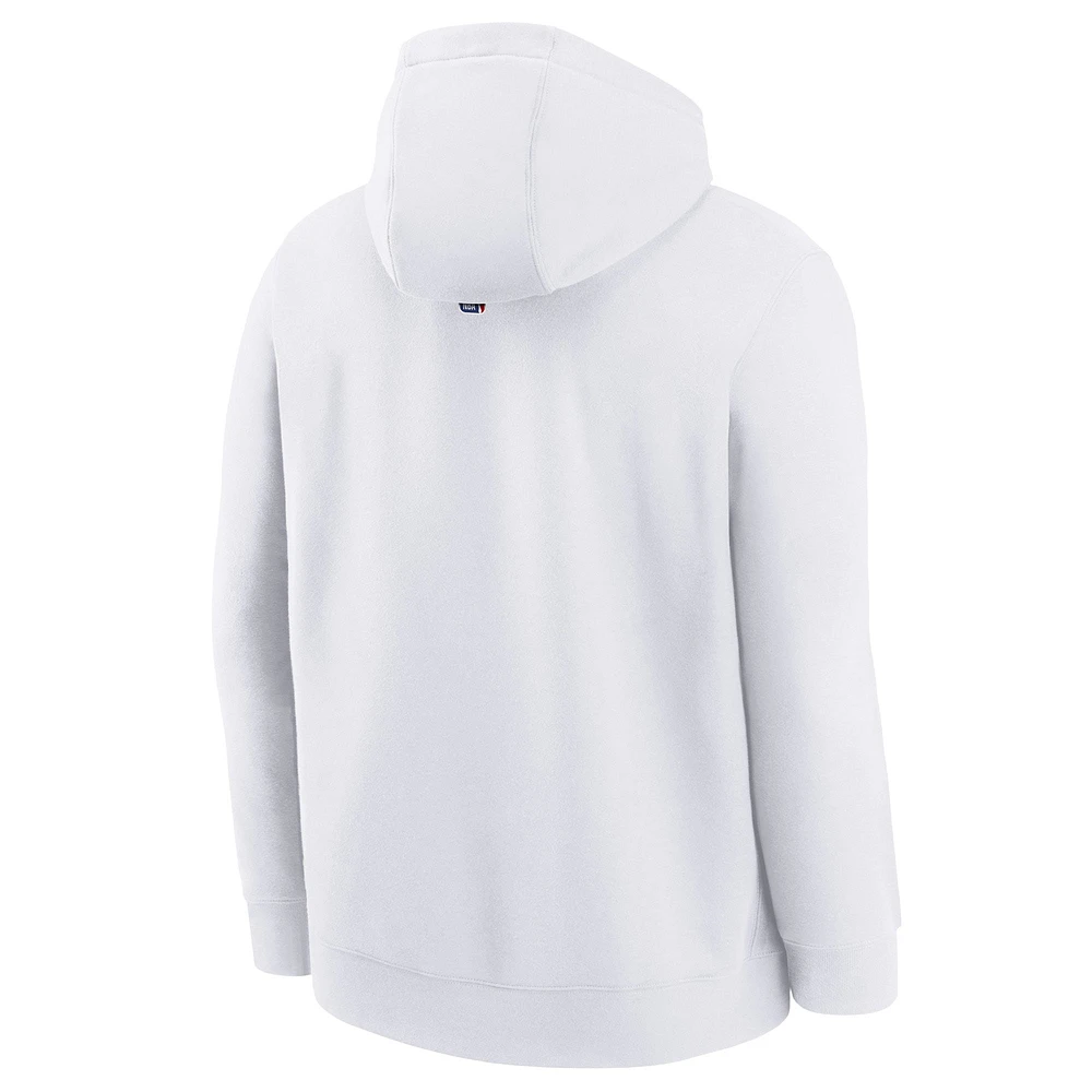 Youth Nike  White Indiana Pacers 2024/25 City Edition Club Fleece Pullover Hoodie