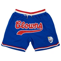 Men's Rings & Crwns Royal Indianapolis Clowns Replica Mesh Shorts