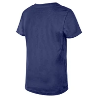 Girls Youth New Era Royal Indianapolis Colts Flip Sequin V-Neck T-Shirt
