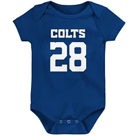 Infant Jonathan Taylor Royal Indianapolis Colts Mainliner Player Name & Number Bodysuit