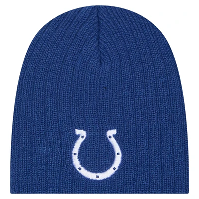 Mini bonnet tricoté pour bébé New Era Royal Indianapolis Colts