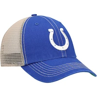 Men's '47 Royal/Natural Indianapolis Colts Trawler Trucker Clean Up Snapback Hat
