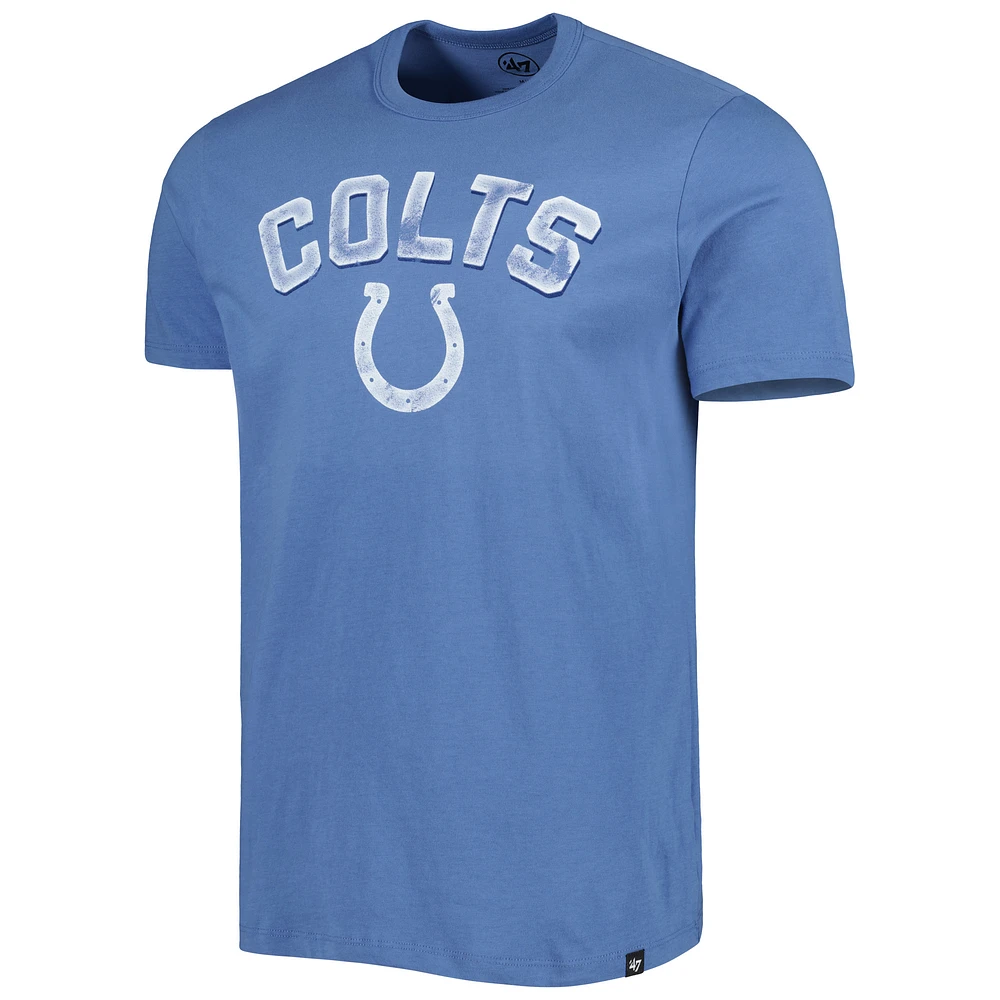 Men's '47 Royal Indianapolis Colts All Arch Franklin T-Shirt
