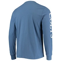 Men's '47 Royal Indianapolis Colts Franklin Long Sleeve T-Shirt