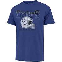 Men's '47 Royal Indianapolis Colts Gridiron Classics Time Lock Franklin T-Shirt