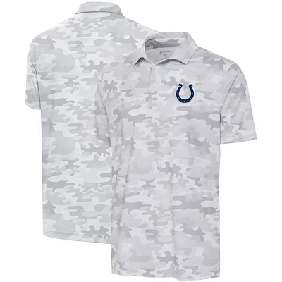Polo Antigua blanc Indianapolis Colts Collide pour hommes