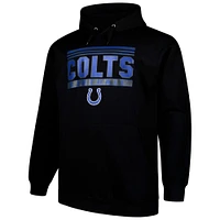 Men's Fanatics Black Indianapolis Colts Big & Tall Pop Pullover Hoodie
