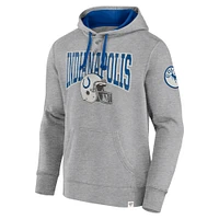 Men's Fanatics  Heather Gray Indianapolis Colts Label Maker Pullover Hoodie