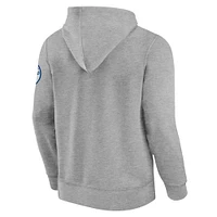 Men's Fanatics  Heather Gray Indianapolis Colts Label Maker Pullover Hoodie
