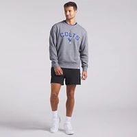Men's Fanatics  Heather Gray Indianapolis Colts Loop Terry Pullover Sweatshirt