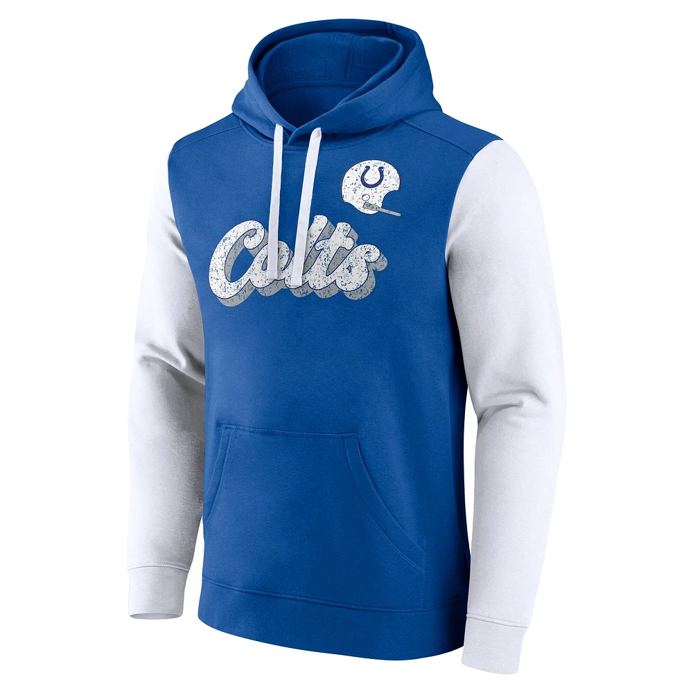 Men's Fanatics Royal Indianapolis Colts Fleece Pullover Hoodie