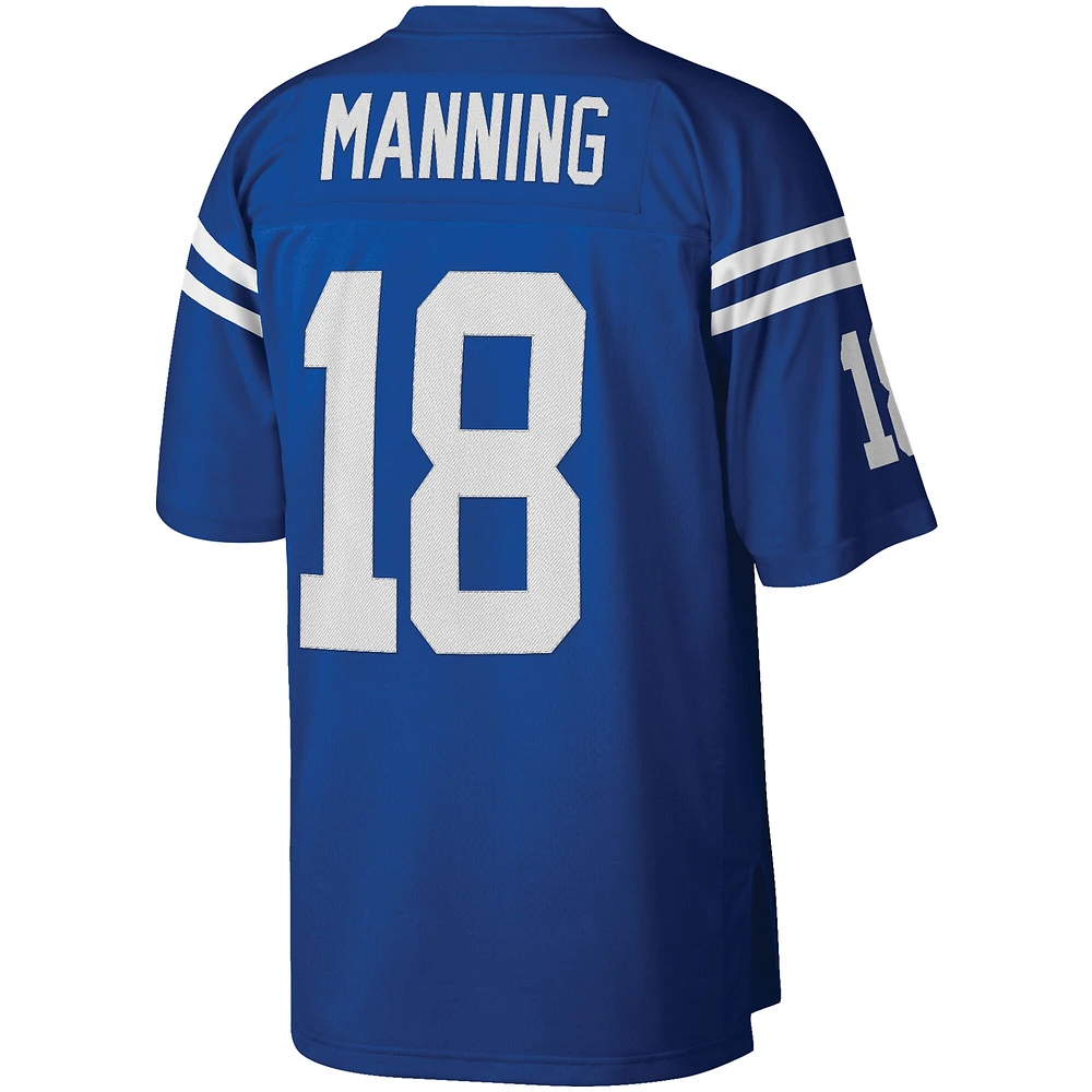 Men's Mitchell & Ness Peyton Manning Royal Indianapolis Colts Big Tall 1998 Retired Player Replica Jersey