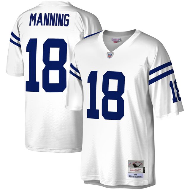 Maillot réplique Mitchell & Ness Peyton Manning blanc Indianapolis Colts Legacy pour hommes
