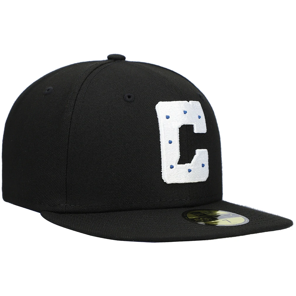 Men's New Era Black Indianapolis Colts Omaha 59FIFTY Fitted Hat