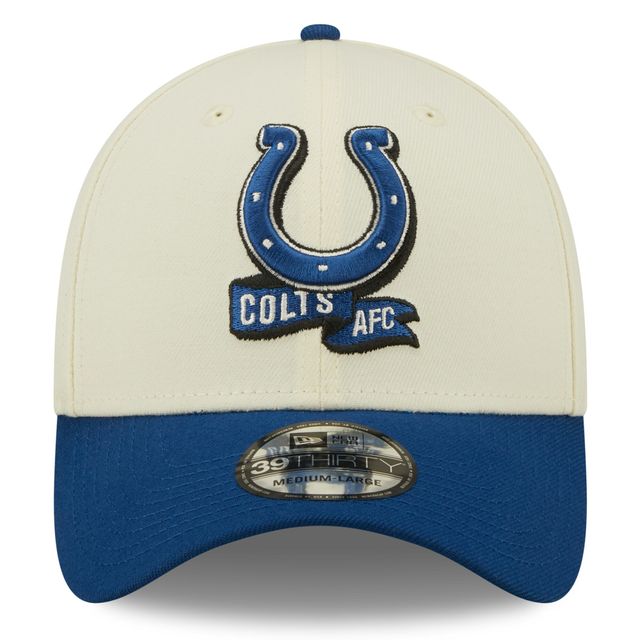 Casquette 39THIRTY Flex 2 tons pour homme New Era crème/Royal Indianapolis Colts 2022